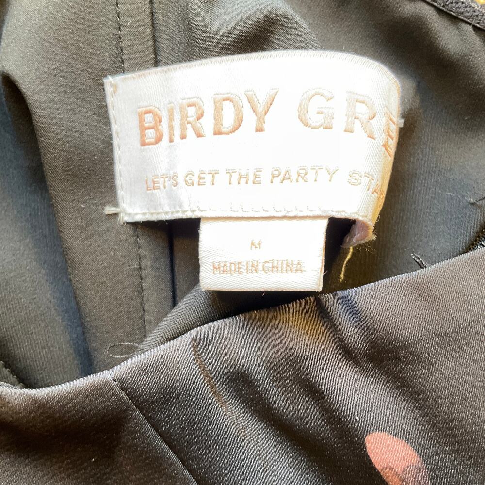 Birdy Grey Mia Matte Dress M NWT Black Fleurs D’Amour Floral Maxi Strapless - Picture 6 of 11